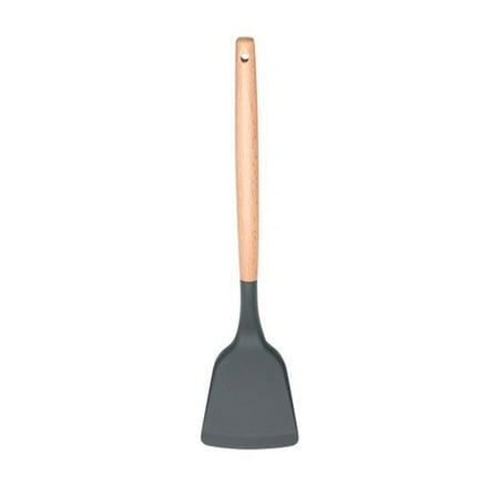 

Heat Resistant Wooden Handle Spatula Soup Spoon Skimmer Egg Beater Oil Brush Non-Stick Kitchenware