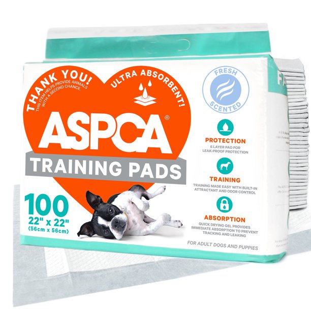 Aspca Ultra Absorbent Training Pads 22 In X 22 In 100 Count Mountain Air Scent Walmart Com