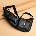 thumbnail image 4 of Bolso bandolera retro unisex con correa ajustable, bolso de pecho vintage, bolso de viaje al aire libre, 4 of 6