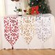 thumbnail image 2 of Camino de mesa navideño, mantel decorativo de copos de nieve con muñeco de nieve con borlas, bandera de mesa de punto navideño JAMW Sencillez, 2 of 4