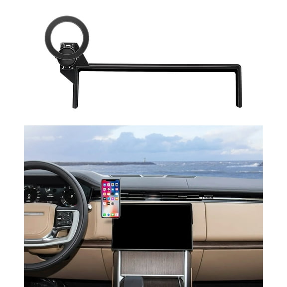 MaserWeller Car Phone Holder for 2023 2024 H2FSD2025 Range Rover/Range Sport Accessories 13.1-Inch Screen Fixed Clip, 360° Rotation Phone Mount Compatible with MagSafe, Cell Phone Holder