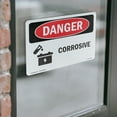 thumbnail image 4 of Corrosive OSHA Danger Vinyl Decal Label 18 Inch x 12 Inch - 10 Pack, 4 of 6