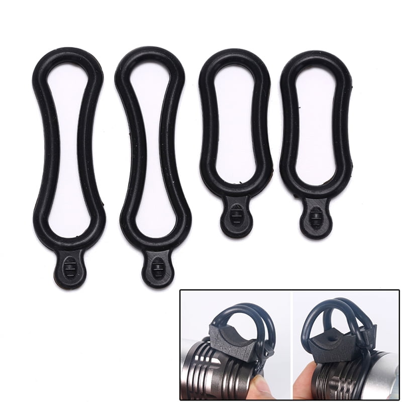 Details about   4pcs black rubber band pvc ring for t6 led headlight bike headlamp bicycle neWM 