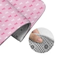 thumbnail image 5 of Yiaed Breast Cancer Awareness5 Print Bathroom Mat Set 2 Pieces Mat Anti-Skid Pad Ultra Soft and Absorbent Bathroom Bath Mat Contour Bath Rugs for Toilet Base, 5 of 6