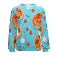 thumbnail image 7 of Fun Pizza Womens Oversized Sweatshirts Hoodies Crewneck Casual Tops Comfy FallWinter Clothes 2024, 7 of 7