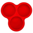 thumbnail image 5 of Silicone Egg Cups For Air Fryer & Microwave | 3-Cavity Round Baking Mold For Muffins, Cakes, Puddings & Breakfast Patties | Non-Stick, Foldable, Dishwasher Safe | 1 Pan, 5 of 7