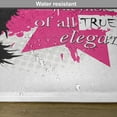 thumbnail image 6 of Ambesonne Fashion Place Mats Set of 4, Inspirational Vogue, Standard Size, Pale Grey Black Pink, 6 of 6