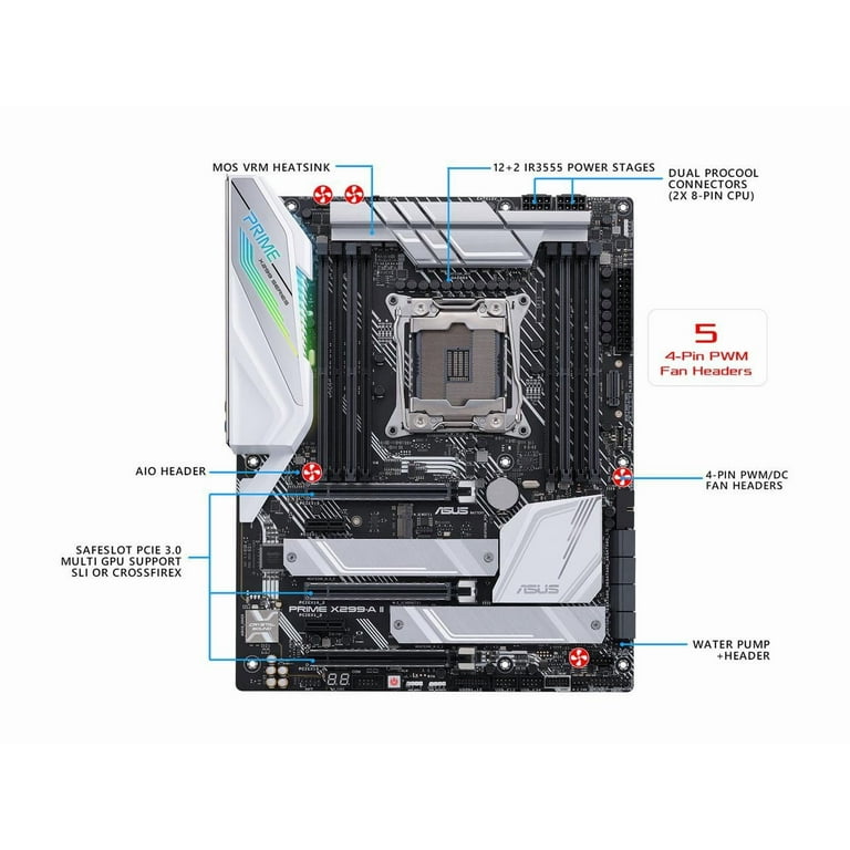 ASUS Prime X299-A II LGA 2066 Intel X299 SATA 6Gb/s CPU