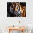 thumbnail image 2 of COMIO  Wild Animal Canvas Wall Art A Ferocity Royal Bengal Tiger Pictures for Wall Painting Print on Canvas Framed Contemporary Art for Men Boy Bedroom Home Modern Decoration, 2 of 4