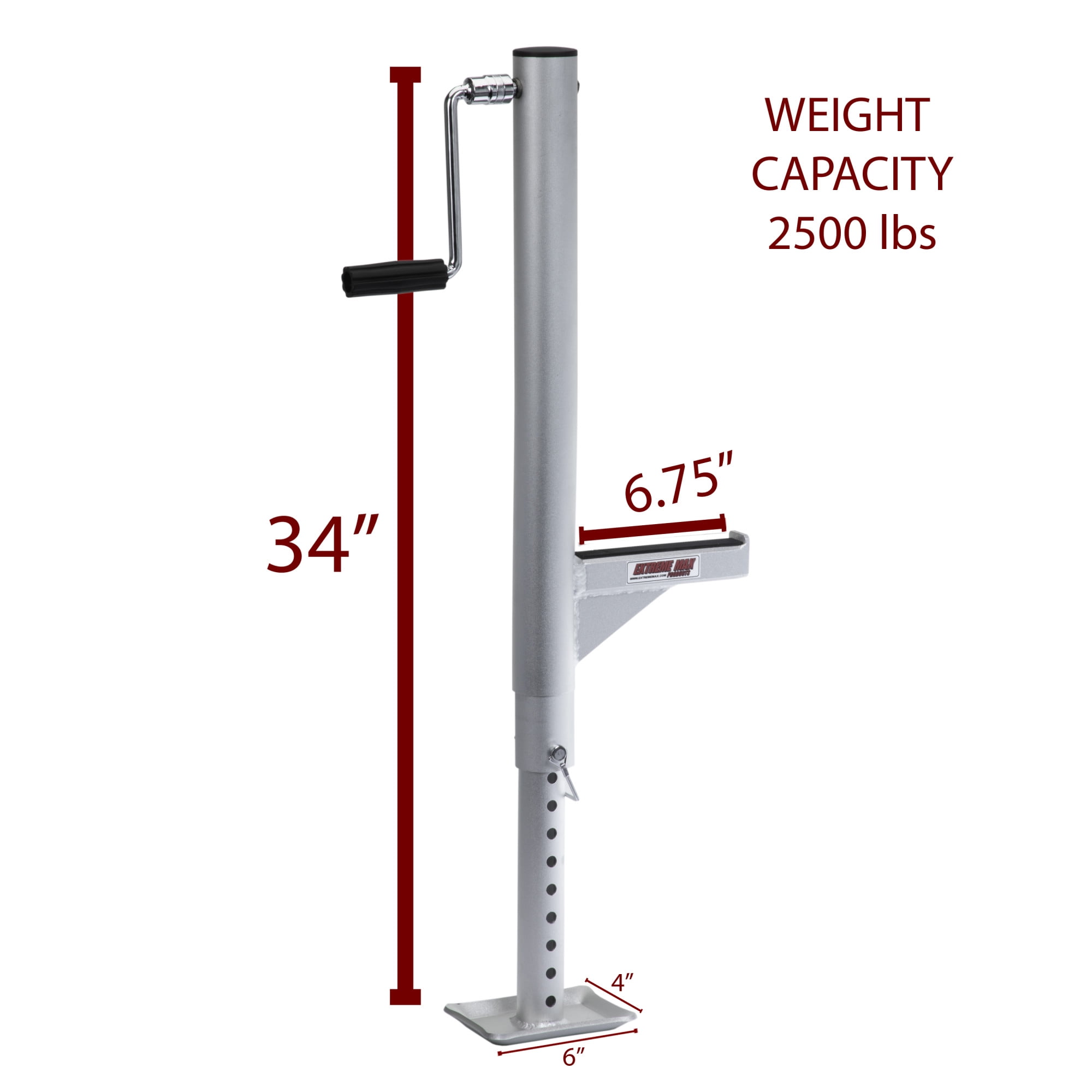 Extreme Max 5001.6345 Universal Heavy-Duty Extended Range Quick Lift ATV / UTV Field Jack - 26" to 36" Range, 2500 lbs. Capacity