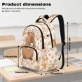 thumbnail image 6 of Garronmavis Cream Sunflower Daisy Holding Flower Cartoon Capybara Children Backpack Combo, 17 Inch Wildflower Cute Rodent School Bag with Thermal Lunch Pack, Pen Case and Drink Bottle Holder, 6 of 8