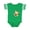 Football Green and White, variant on Papa's Little Monkey Boys or Girls Baby Bodysuit