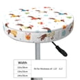 thumbnail image 4 of Balery winter Snowflake Dachshund Fundas de asiento para taburete de bar redondo de tela de terciopelo ajustables que protegen de arañazos y manchas para sillas de 14 a 17 pulgadas.-12 inch, 4 of 7
