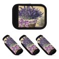 thumbnail image 2 of Luggage Handle Wrap for Suitcase 2-Pack Includes Back Information Card A Basket Of Purple Lavender, 2 of 6