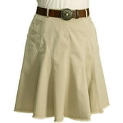 Women's Plus Flared Skirt with Belt