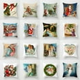 thumbnail image 2 of Bobasndm Christmas Pillow Cover Vintage  Christmas Angels Throw Pillow Cover Skin-friendly Long Lasting for Indoor, 2 of 7