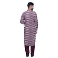 thumbnail image 5 of Atasi Mens Rayon Pathani Kurta Solid Salwar Set Printed Punjabi Kurta For Men, 5 of 5