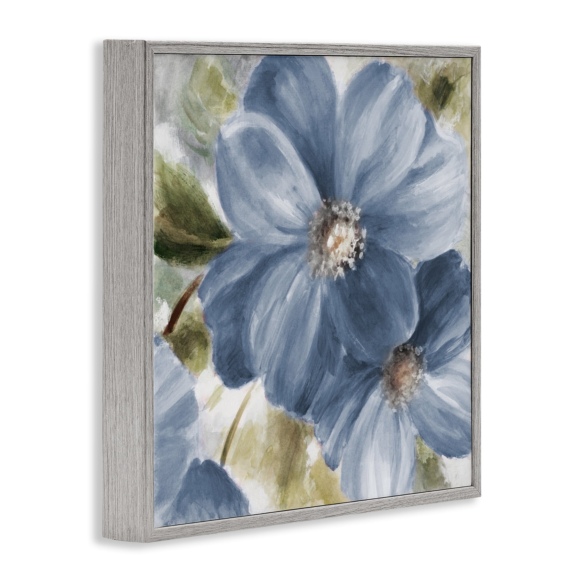 Stupell Industries Walk in Blue Beauty Gray Framed Giclee Art, design by Lanie Loreth