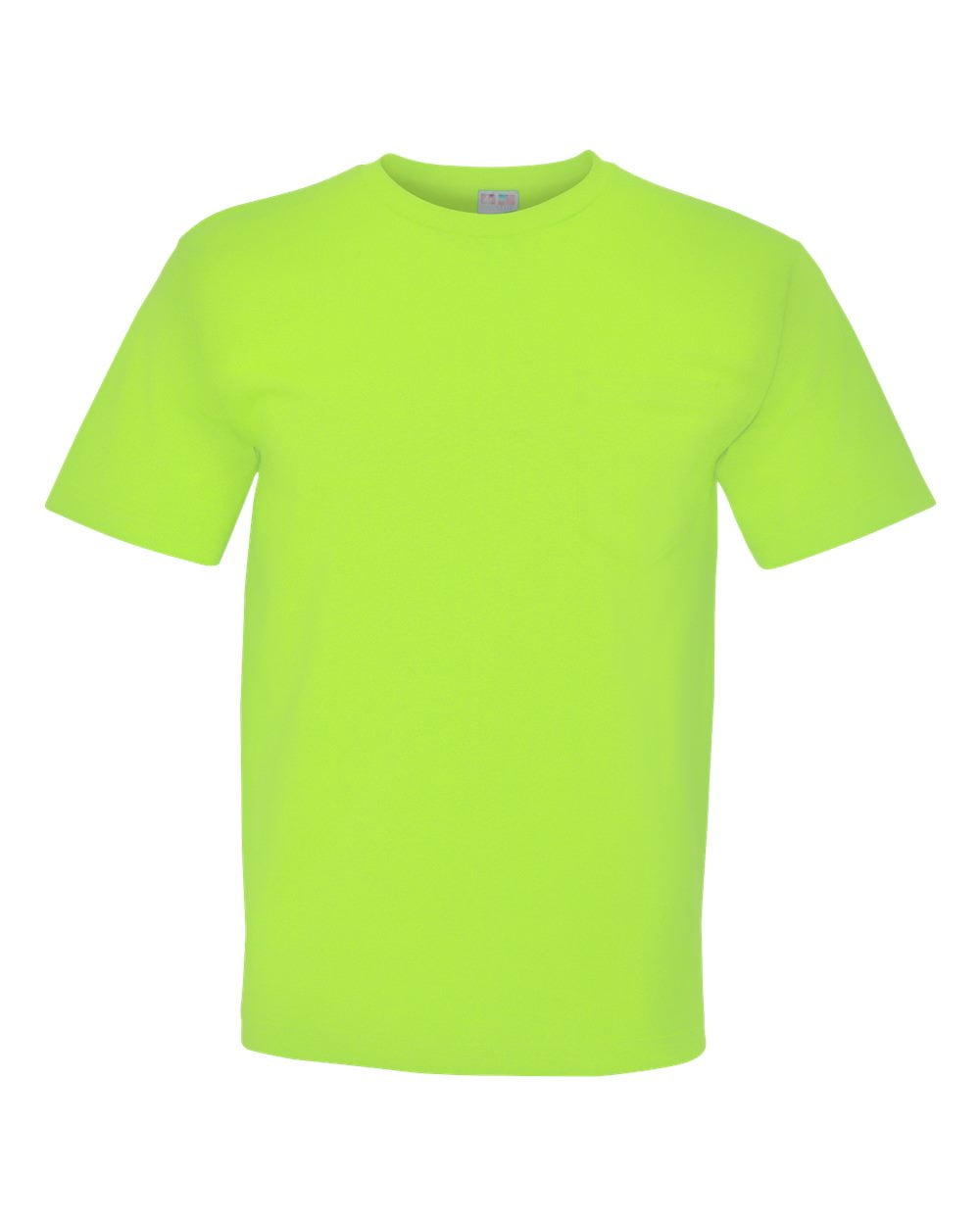 Bayside Apparel USA-Made Long Sleeve T-Shirt with a Pocket XL/Lime Green 