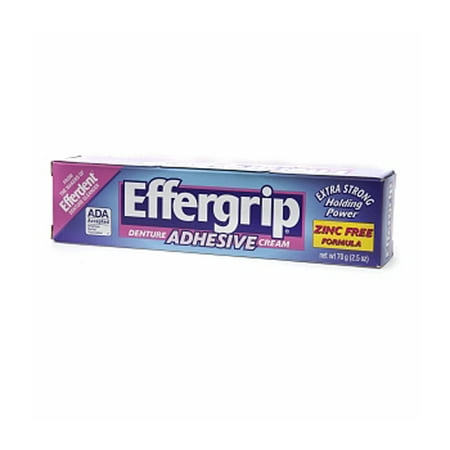 Extra Strength Adhesive - Effergrip Extra Strength Power Denture Adhesive Cream 70 Grm - 2.5 Oz, 6 Pack