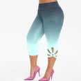 thumbnail image 2 of Gibobby Leggins estampados Leggings informales para mujer talla granpara, mallas con ribete encaje, Jeggings, pantalones vaqueros elásticos cintura alta, pantalones capri ajustados（Glauco， L), 2 of 4