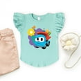 thumbnail image 6 of Leo the Truck School Pencils - Flutter Sleeve Graphic T-Shirt, 6 of 12
