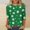 Green, variant on Fznquz Women's 3/4 Sleeve Tops Green Casual Winter Tee St Patric Crew Neck Clothes Women,M