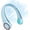 Light Blue, variant on Neck Fan: Portable Personal Neck Cooling Rechargeable Bladeless Fan - Hands Free 3 Speed 4000 mAh Battery USB Operated Wearable Headphone Design - Gift for Men Women Outdoor (White)