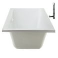 thumbnail image 6 of Streamline N-4140-715-WH 66 in. x 34 in. Acrylic Soaking Drop-In Bathtub in Glossy White, With External Drain in Glossy White, 6 of 12
