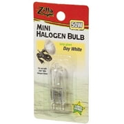 Zilla 13491 Reptile Terrarium Heat Lamps Mini Halogen Bulb, Day White, 50W