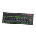 thumbnail image 4 of Audio mezclador consola de mezcla de 10 canales subxicados de sonido de mezclador DJ profesional para guitarras micrófonos de automóvil, 4 of 9
