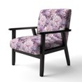 thumbnail image 3 of Designart "Ethereal Floral Elegance" Purple Floral Upholstered Accent Chair - Cottage Arm Chair For Living Room, 3 of 5
