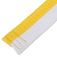 thumbnail image 4 of Uxcell Taekwondo Colored Ranking Belt, Polyester Martial Arts Judo Karate Belt for Coach Teaching Practices White&Yellow 7.9 ft, 4 of 5