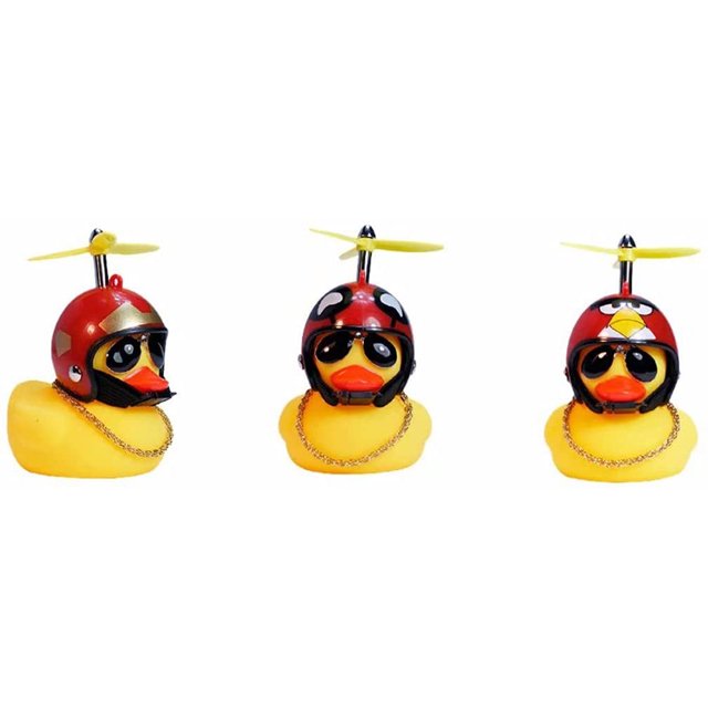 Adorno De Pato Para Manillar De Motocicleta, Adorno De Bicicleta Para Casco De Pato Amarillo Pequeño Yuarrent OD015194-11