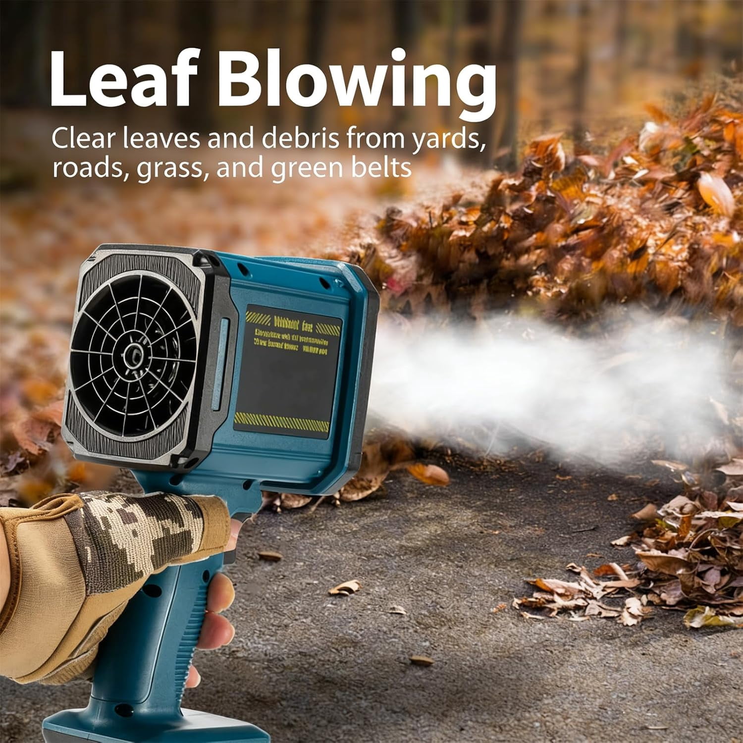Handheld Leaf Blower-Pro Super Air Blower, 4-in-1 Cordless Power Blower, Lightweight Leaf Blowers for Patio Cleaning, Lawn Care, Leaves, Dust (Yellow)