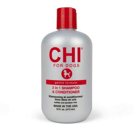CHI Gentle 2-in-1 Shampoo and Conditioner for Dogs, Cleans & Moisturizes, 16 oz