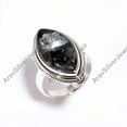 thumbnail image 5 of Natural Larvikite Gemstone 925 Sterling Silver Statement Ring Gift Jewelry for Her, 5 of 5