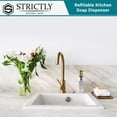 thumbnail image 3 of Strictly Sinks Traditional Liquid Soap Dispenser - Stainless Steel Refillable Dish Soap Dispenser, 3 of 8