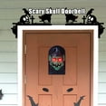 thumbnail image 3 of sunsanly Halloween Skull Doorbell Animated Skeleton Pumpkin Witch Door Bell with Light Up Eyes And Scary Sounds Haunted House Prop for Home Party Decor, 3 of 8
