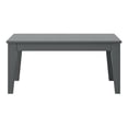 thumbnail image 3 of WestinTrends Malibu Low Outdoor HDPE Patio Rectangle Coffee Table, Gray, 3 of 12