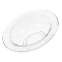 WORGEOUS Clear Glass Candle Plate Decorative Aromatherapy Tray Candle Holder for Essential Oils Candles Glass Candleholder Desk Candleholder