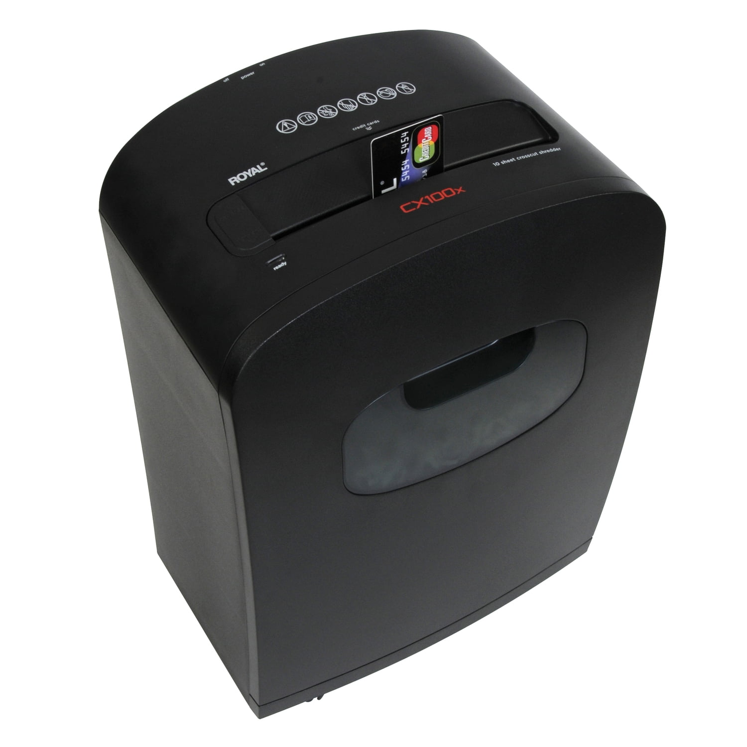 Royal CX100x 10-Sheet Crosscut Shredder with Basket