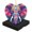 AX0117, variant on Funny Christmas Ornament,Adorable Portrait Of Poodle Puppy,Xmas Heart-Shaped Ceramic Pendant