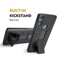 thumbnail image 5 of Compatible for Moto E 2020 Case with Tempered Glass Screen Protector Belt Clip Holster Defender Rugged Shock Proof Armor Protection Phone Cover [Black], 5 of 6