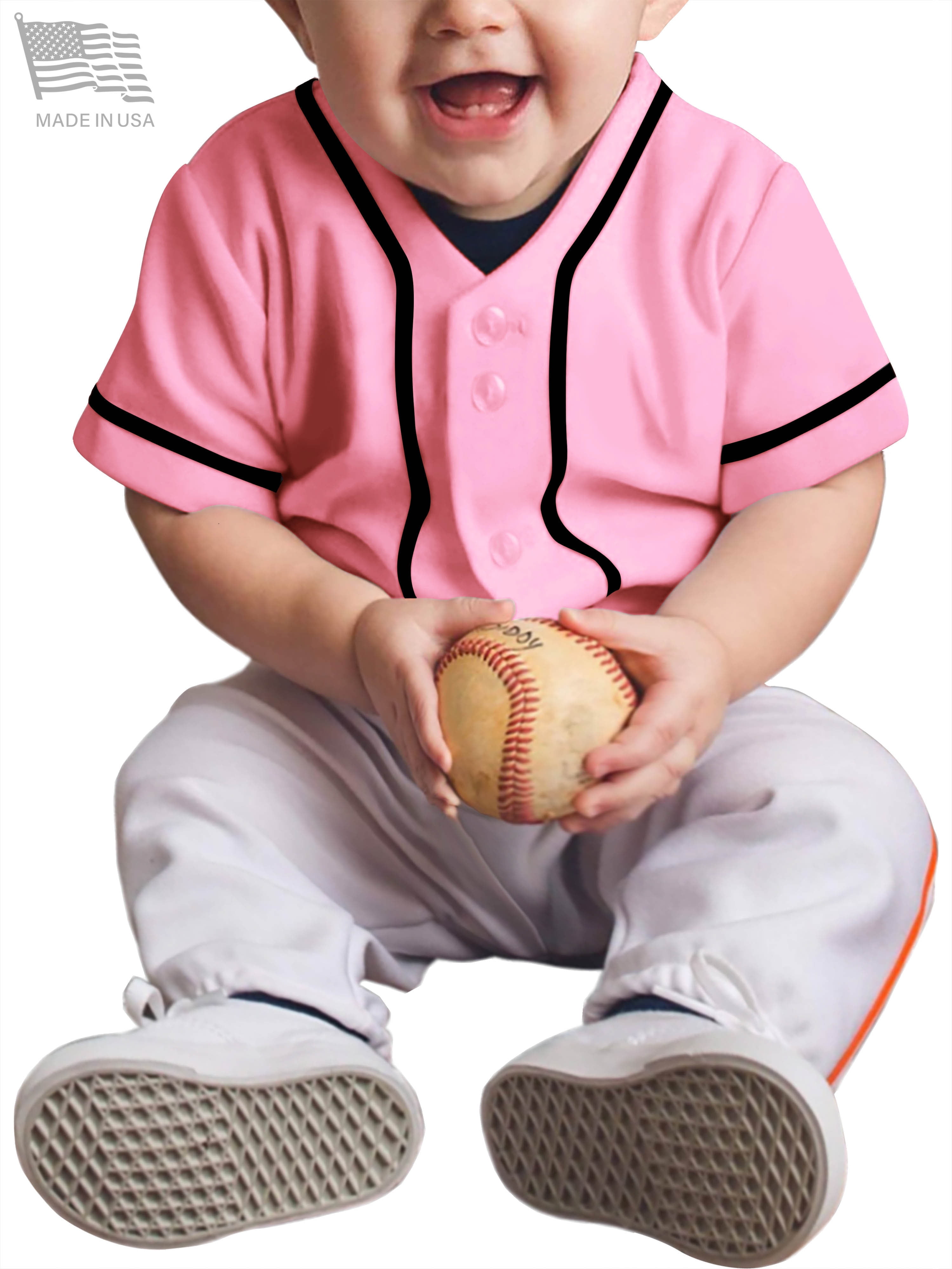 Ma Croix Kids Baseball Jersey Button Down Short Sleeve Unisex Youth  Athletic Sportswear Uniform