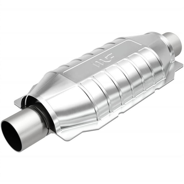 Magnaflow California Converter Catalytic Converter 448304 Stainless Steel Case; Single 2 Inch Inlet; Single 2 Inch Outlet; 12 Inch Body/16 Inch Overall Length