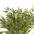 thumbnail image 6 of DecMode 54" Artificial Bamboo Tree in Realistic Leaves and White Fiberglass Pot, 6 of 8