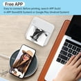 thumbnail image 4 of Label printer,Ios Android 57mm Compatible With Portable Sticker Maker Pocket Thermal Printer Paper Roll 57mm Support Bt With Thermal Printer Portable Maker 203dpi Support Roll 57mm Compatible Saante, 4 of 7