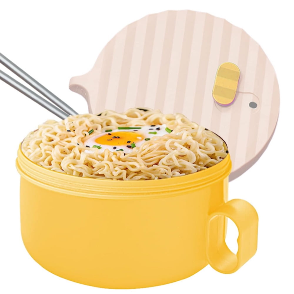 Plastic Microwave Ramen Bowl Set Noodle Bowls With Lid Speedy Ramen