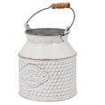 thumbnail image 2 of MasteelfCA 1Pc Vintage Style Flower Bucket Iron Flower Pot Scene Decoration White, 2 of 7